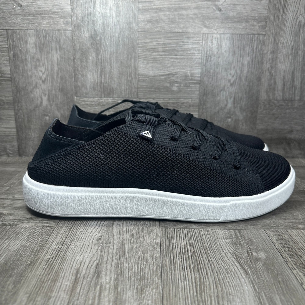 Reef Terramar Sneakers Mens 11.5 Black Knit Textile Low Top Casual NEW